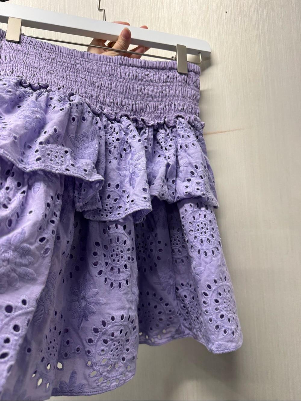 Ramy Brook Kelly Smocked Waist Skirt Sz S Cotton - Picture 4 of 4